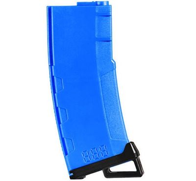 Lancer Tactical 130 Round High Speed Mid-Cap M4 Airsoft Magazine, Blue, 5 Pack