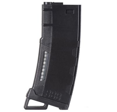 Lancer Tactical 130 Round High Speed Mid-Cap M4 Airsoft Magazine, Black