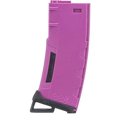 Lancer Tactical 130 Round High Speed Mid-Cap M4 Airsoft Magazine, Purple