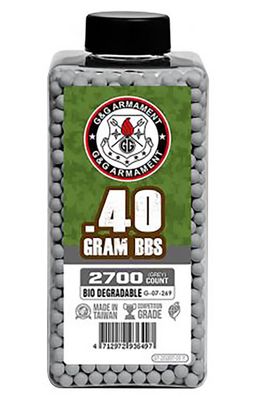 G&amp;G Perfect BBs 0.40g 2700 ct. Bottle Biodegradable, Grey