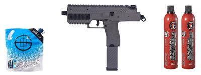 Vorsk VMP-1C GBB Airsoft SMG w/ Green Gas Combo, Gray