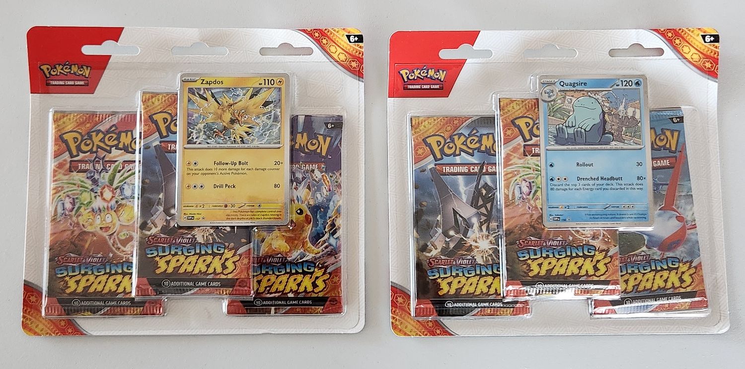 Pokemon Scarlet &amp; Violet: Surging Sparks 3 pack Blister