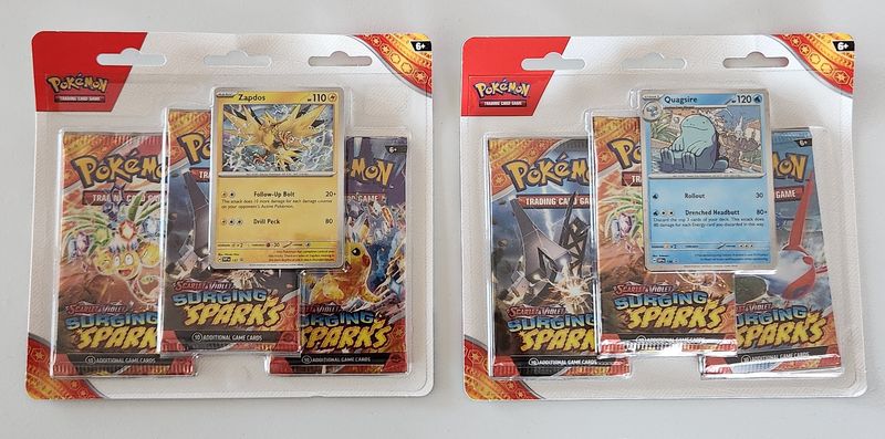 Pokemon Scarlet &amp; Violet: Surging Sparks 3 pack Blister