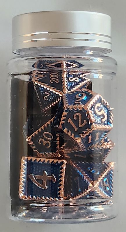 Terror Creek Metal Dice Set