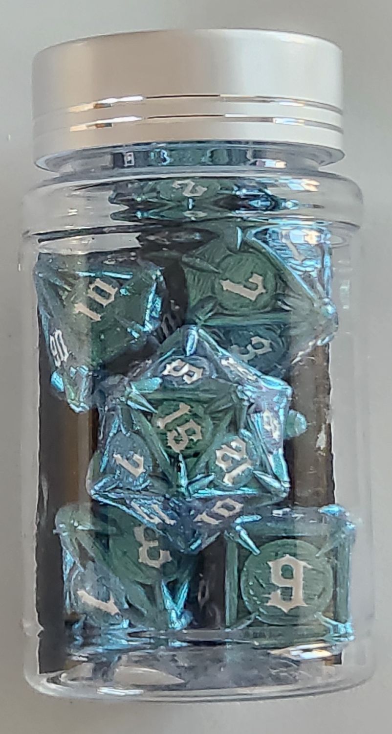 Azure Talons Metal Dice Set