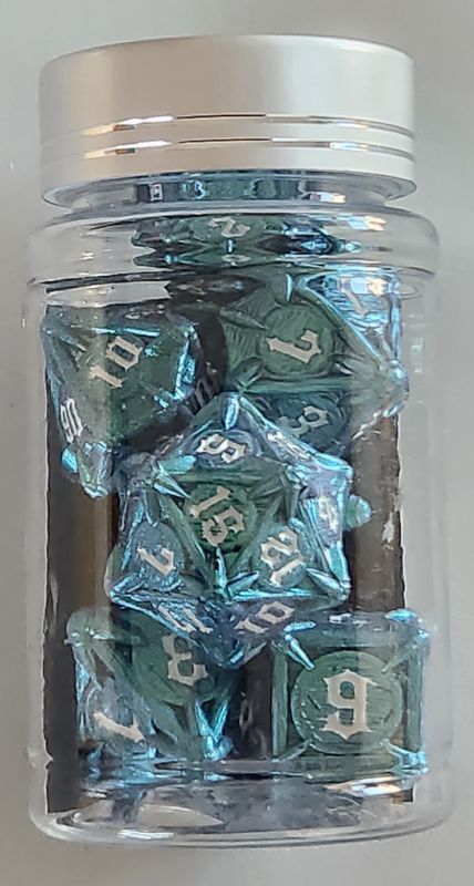 Azure Talons Metal Dice Set