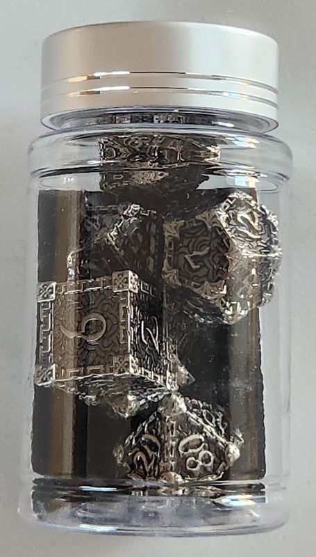Midnight Metal Dice Set