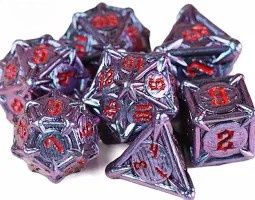 Violet Talons Metal Dice