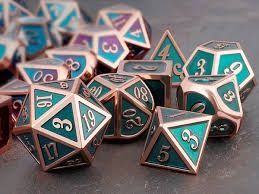 Earth Tremor Metal Dice Set