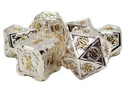 Snowflakes Metal Dice