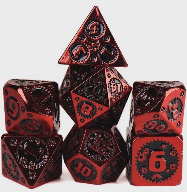 Clockwork Carnage Metal Dice Set