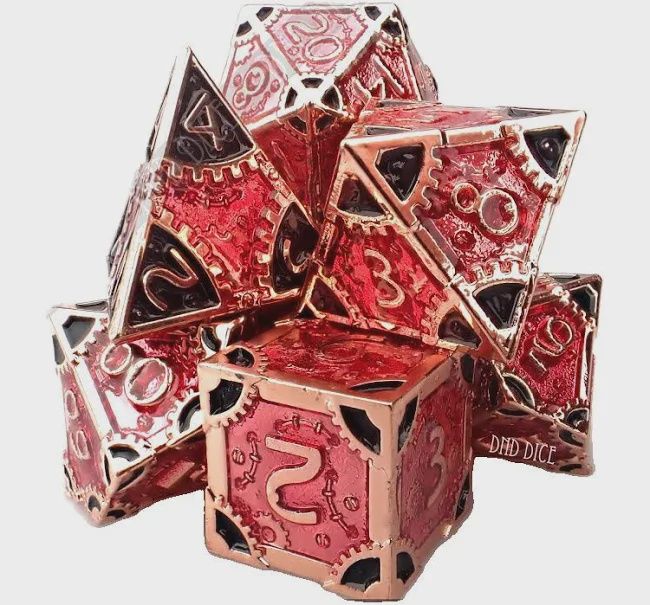 Tinder Box Metal Dice Set