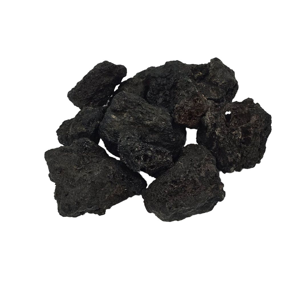 Crushed Rock - Black Lava 40mm (Cubic Yard)
