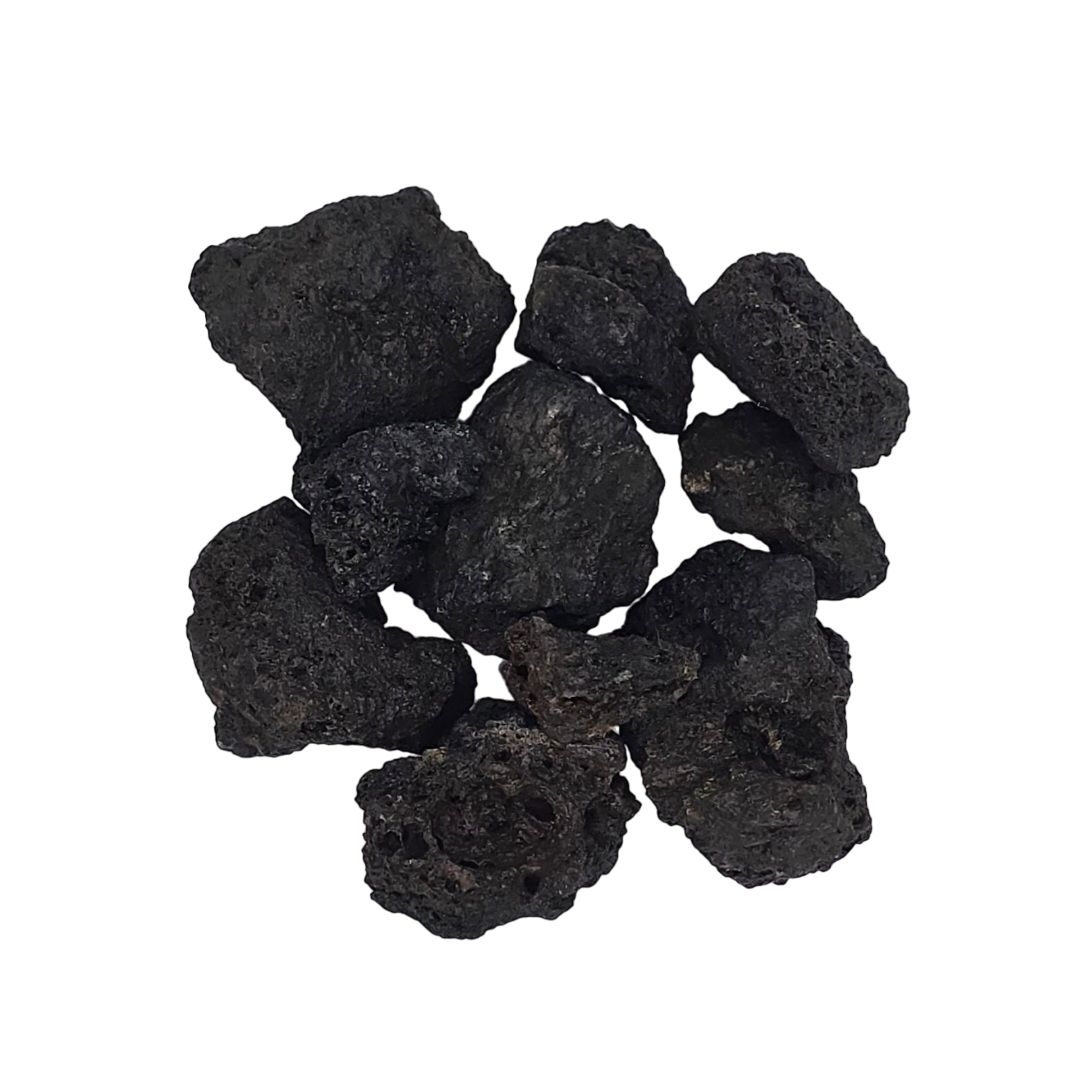 Crushed Rock - Black Lava 40mm (Cubic Yard)