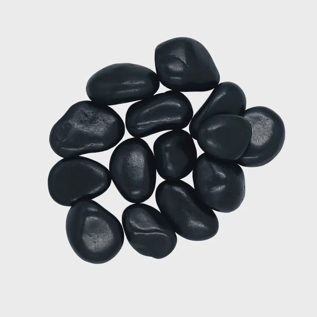 Pebbles - Black - Polished (Bagged)