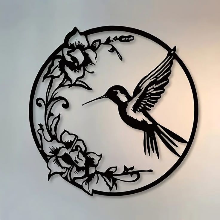 Hummingbird Metal Wall Art