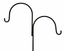 79" Double Shepard Hook - Black