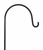 84" Shepard Hook - Black