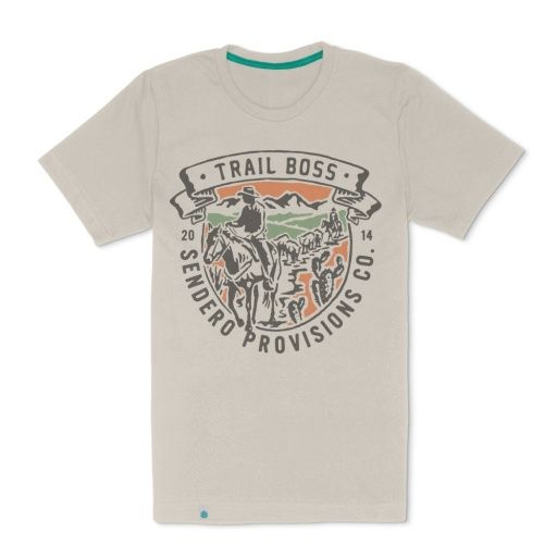 TRAIL BOSS T-SHIRT, Colour: SAND, Season: FALL 2023, Size: Large