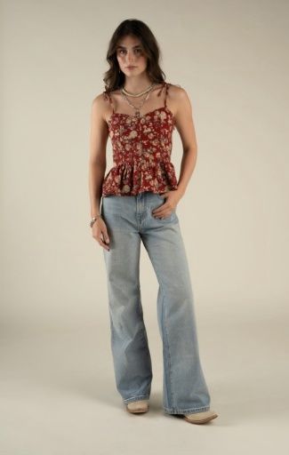 CLEMENTINE TIE TOP, Size: X-Small