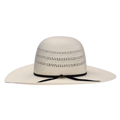 20X Chase Open Crown Straw Hat 4 1/2"