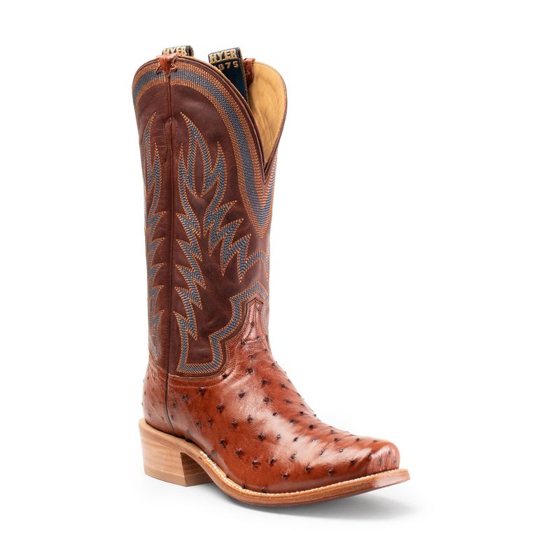 Hyer Men's Culver Boot Full Quill Ostrich