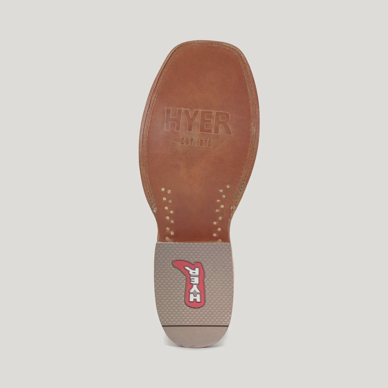 Hyer Men's Sawyer Boot Tan Oiled Shoulder and Red Goat
