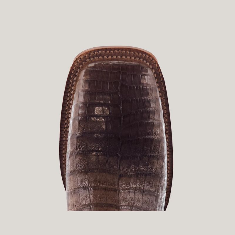 R. Watson Men's Coco Caiman Belly and Malaga Goat Boot