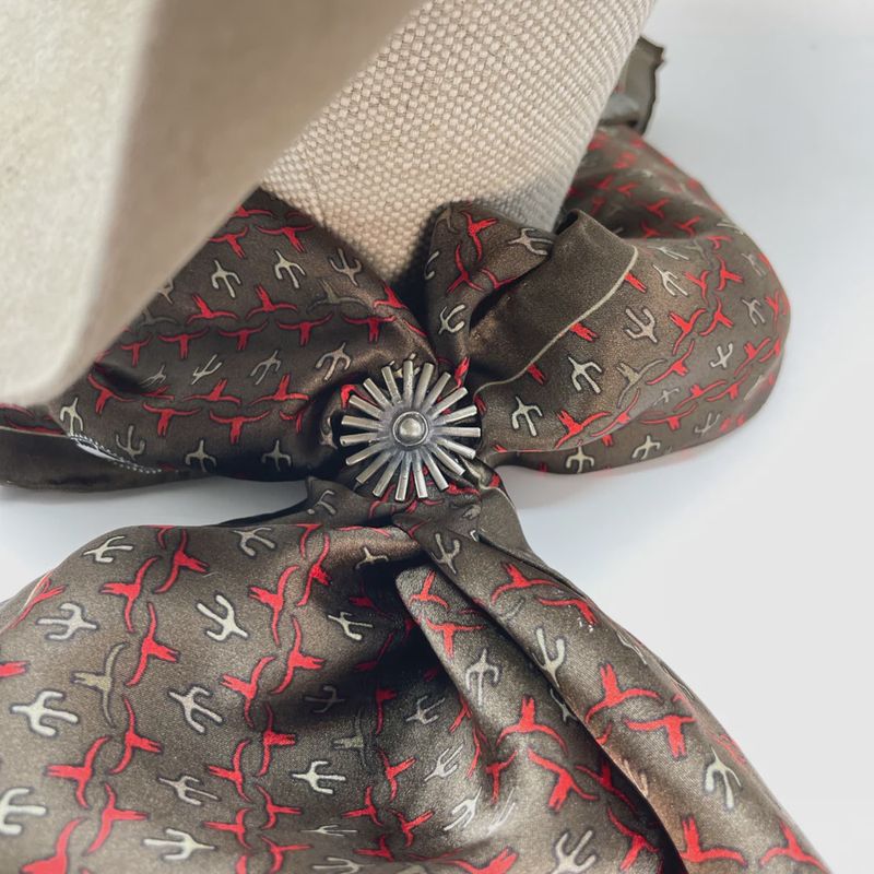 Fringe Scarves Spur Rowel Scarf Slide