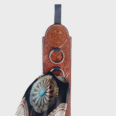 Fringe Scarves Leather Scarf Hanger