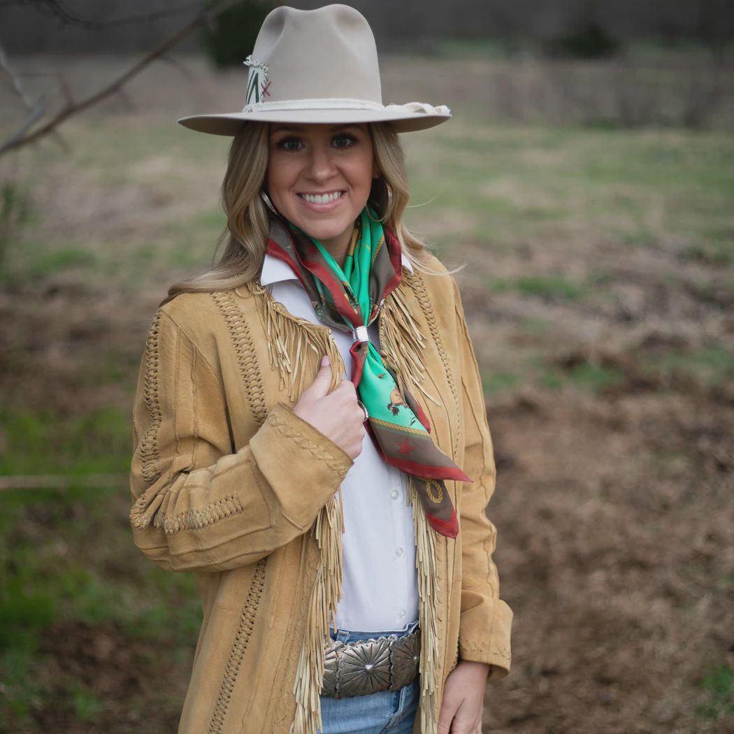 Fringe Scarves Mint, Size: Shorty 26&quot; X 26&quot;