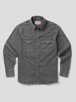 Schaefer Outfitter Men&#39;s Western Denim Snap Shirt - Carbon