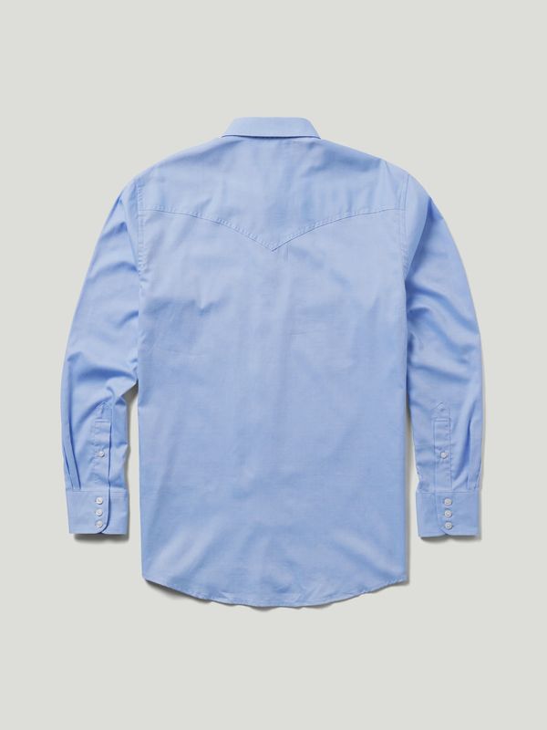 Classic Western Pinpoint Button Down - Blue