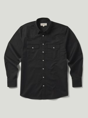 Classic Western Button Down with Snaps - Black - Men&#39;s - Schaefer Outfitter