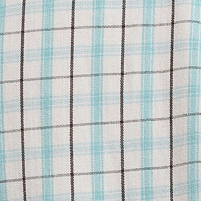 Powder Blue Plaid  Button Down Shirt  - Wrangler