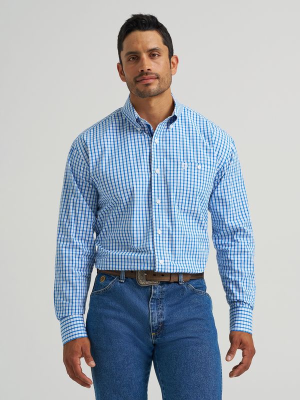 Atlantic Check Button Down Shirt - Men's - Wrangler