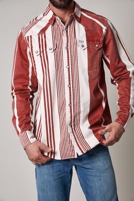Bandit Dress Shirt - Brick Red - Kimes Ranch Men&#39;s