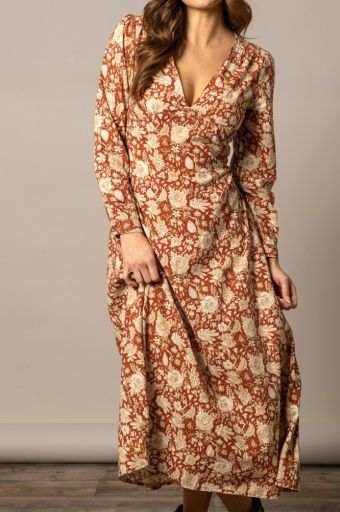 Georgia Dress - Burnt Red - Women's - Kimes Ranch