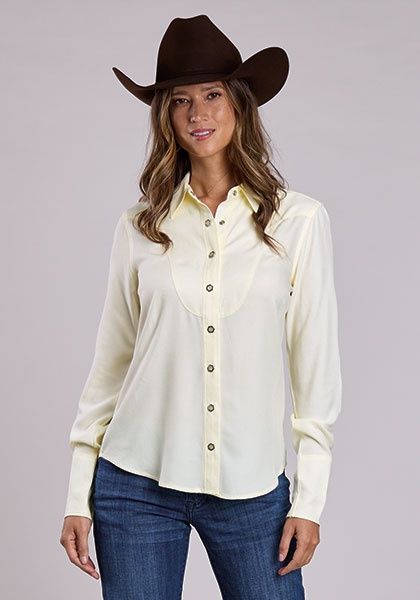 Solid Cream Western Shirt - Women's - Stetson