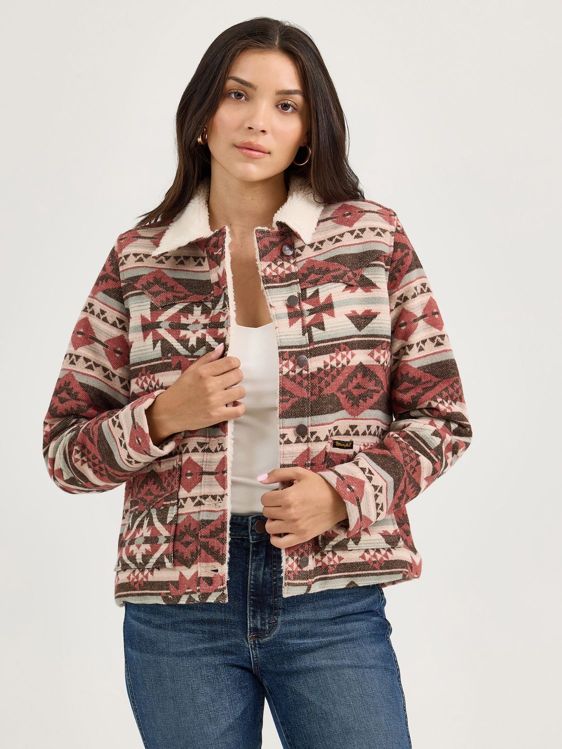 Women&#39;s Wrangler Retro® Sherpa Lined Jacquard Jacket