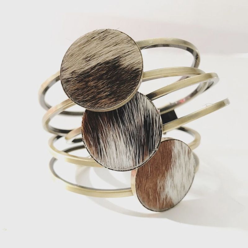 Cowhide Bracelet - Hawks and Doves