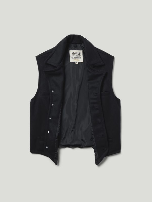 Cattle Baron Wool Vest - Black - Schaefer Outfitter