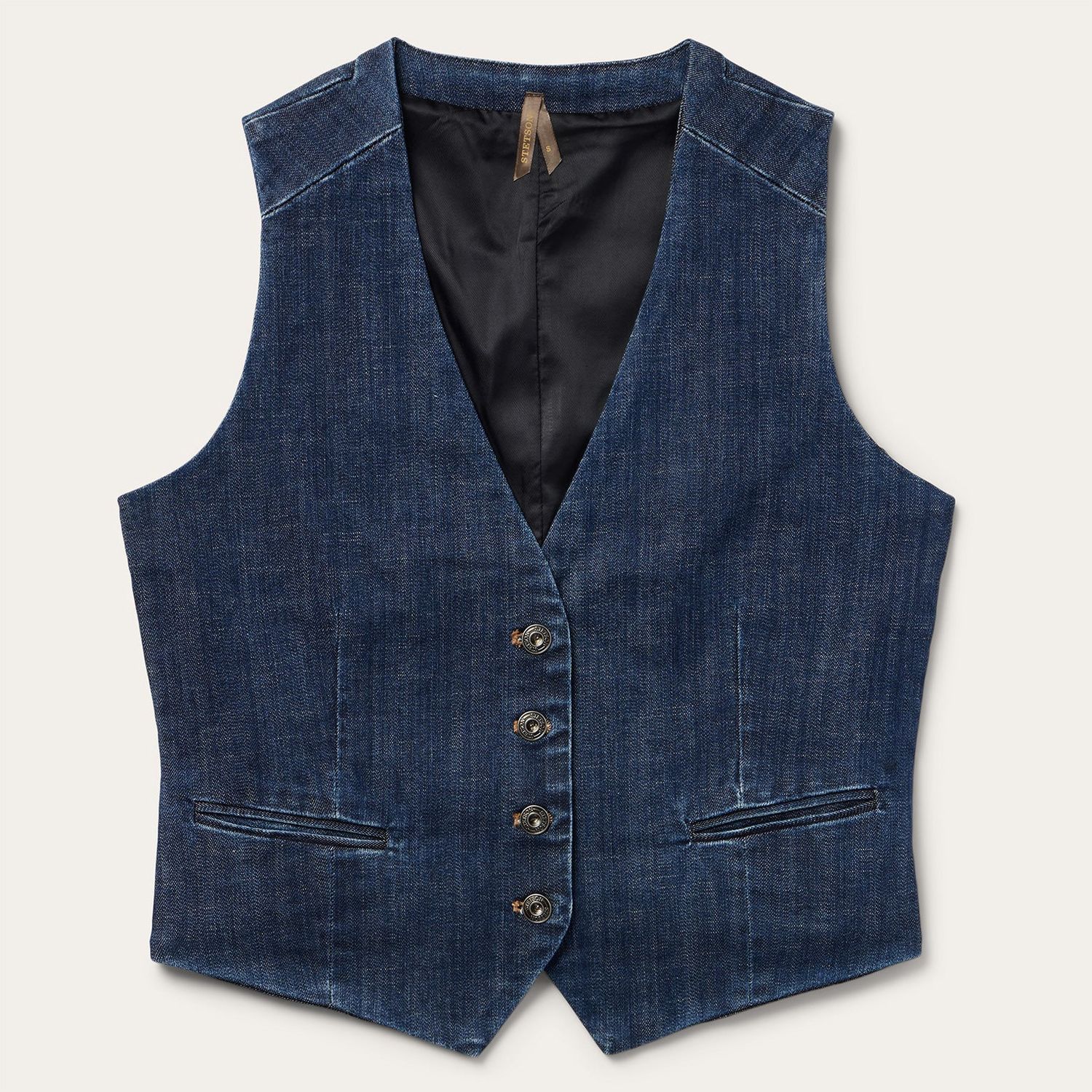 Stretch Denim Vest - Dark Wash - Women&#39;s - Stetson