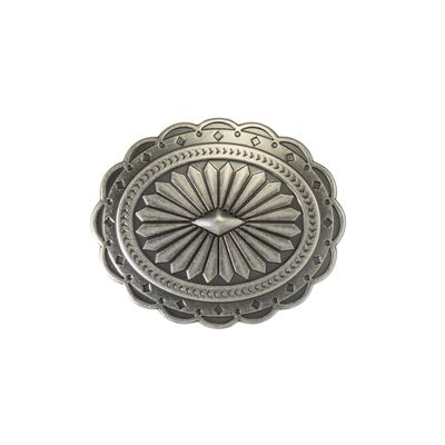 Oval Diamond Sunburst Belt Buckle