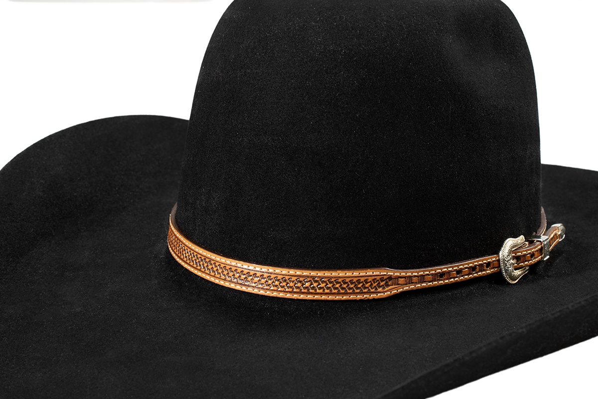 ½” Basketweave Hatband - Twister