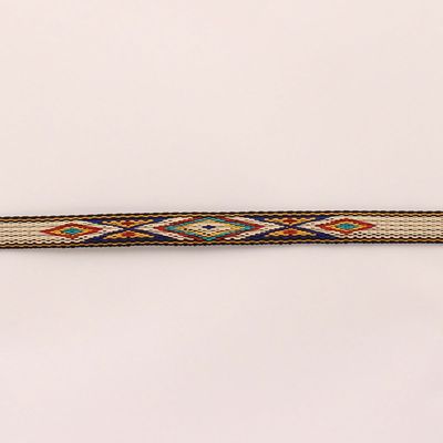 1/2&quot; Ribbon Tapestry Hatband with Horsehair Tassels - M&amp;F Western