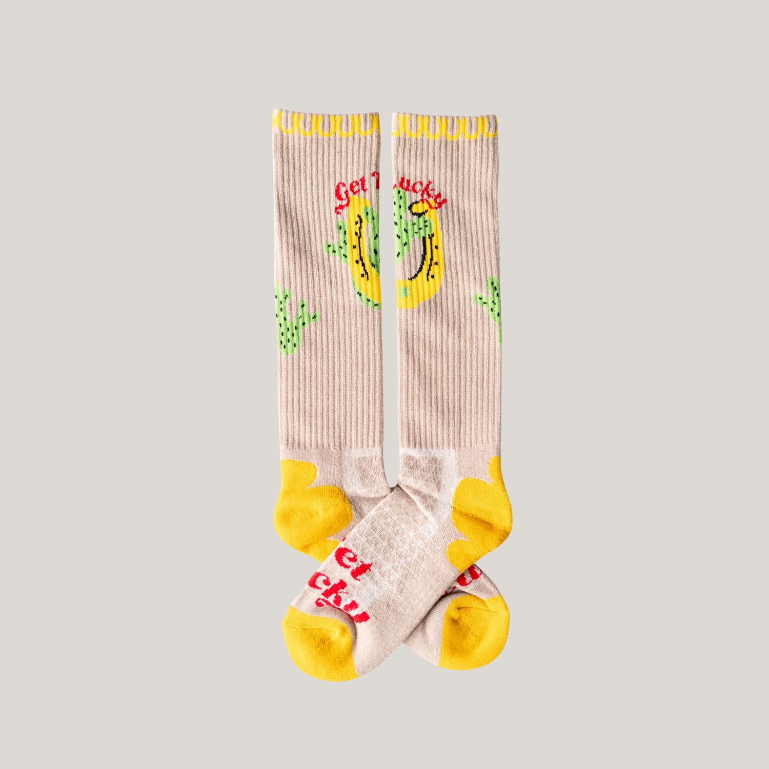 Get Lucky Tan Performance Boot Socks - Lucky Chuck