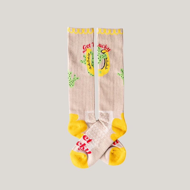 Get Lucky Tan Performance Boot Socks - Lucky Chuck