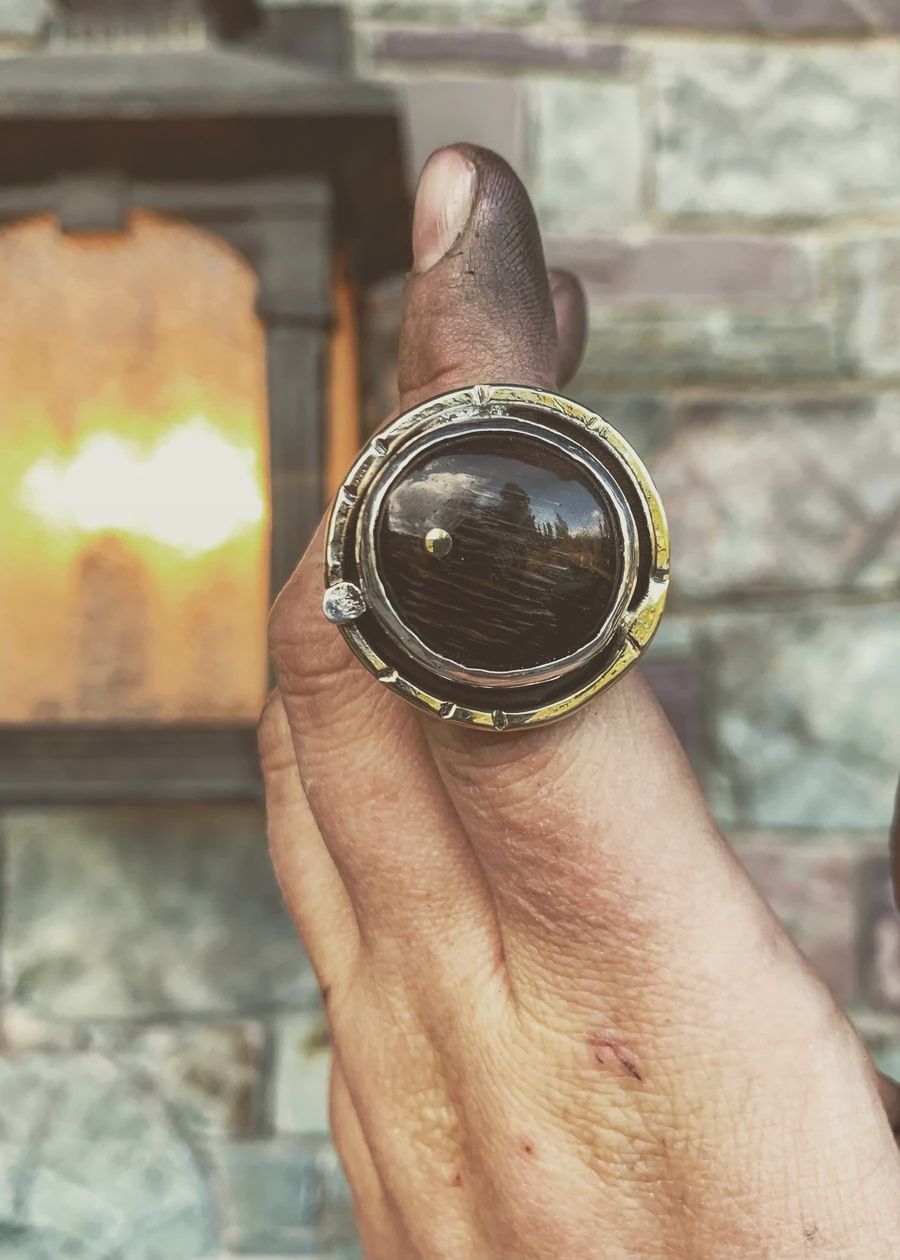 BISON HORN WANDERER RING