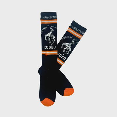 Correctional Vacay Black Socks - Lucky Chuck